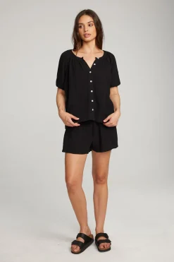 Women Chaser Brand Brentwood Licorice Blouse