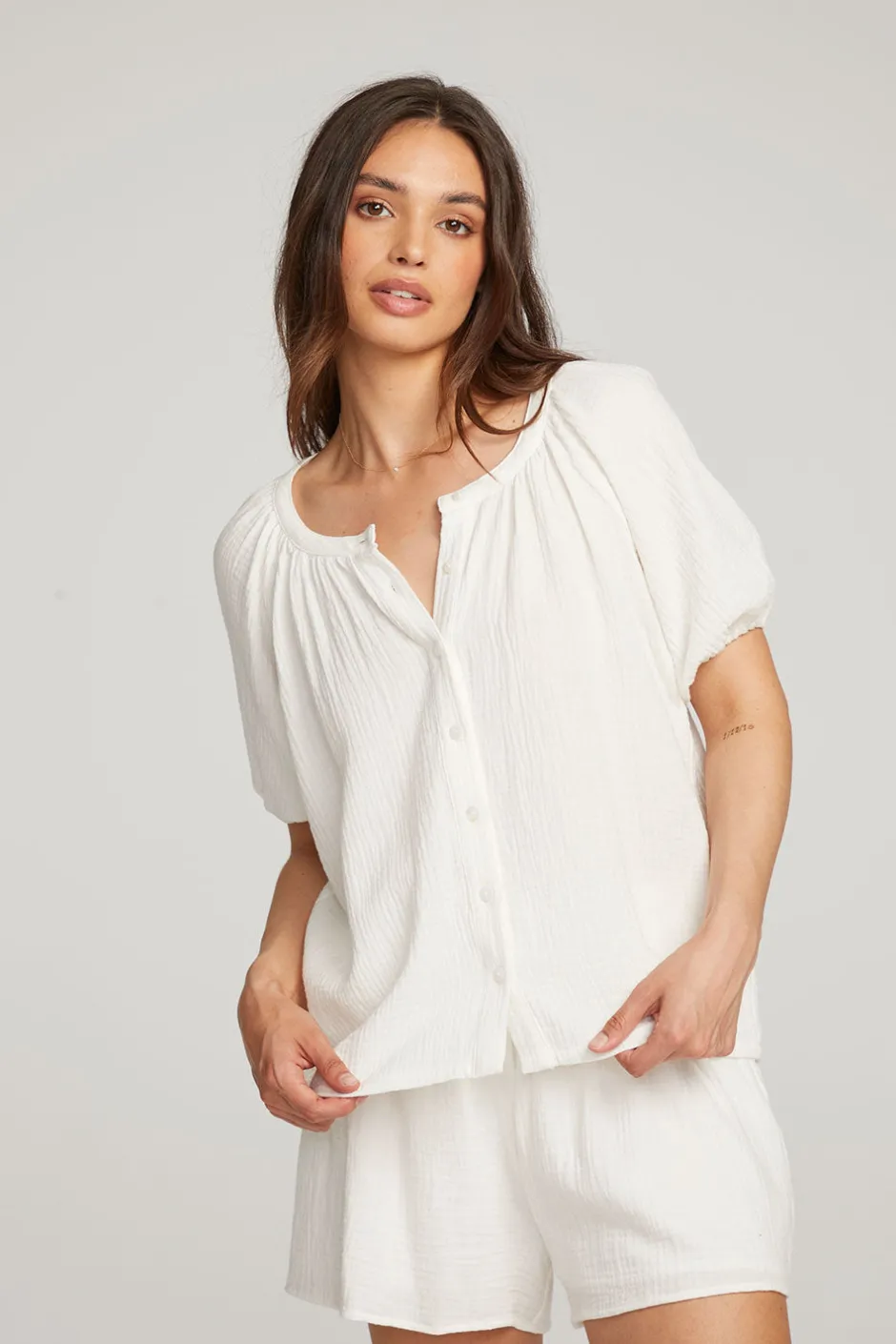 Women Chaser Brand Brentwood White Blouse