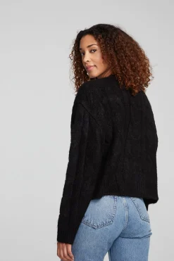Women Chaser Brand Bridge Black Onyx Cardigan
