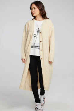 Women Chaser Brand Bridge Macaroon Long Cardigan