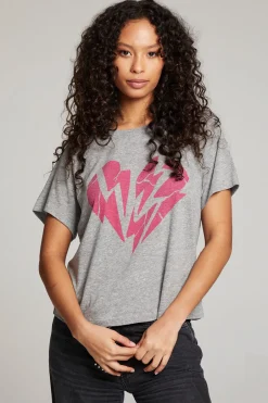 Women Chaser Brand Broken Heart Tee