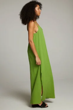 Women Chaser Brand Bull Piquant Green Maxi Dress