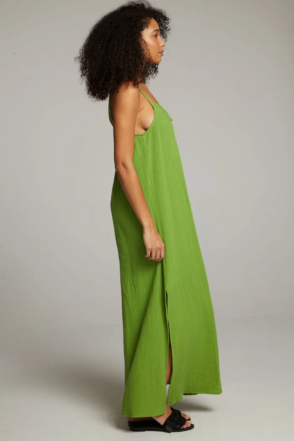 Women Chaser Brand Bull Piquant Green Maxi Dress