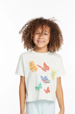 Kids Chaser Brand Butterflies Girls Tee