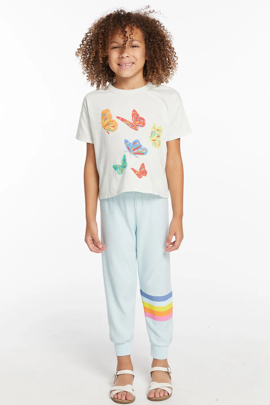 Kids Chaser Brand Butterflies Girls Tee