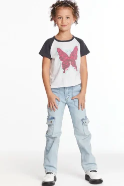 Kids Chaser Brand Butterfly Girls Tee