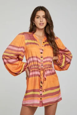 Women Chaser Brand Cabrillo Mini Dress - Sunset Stripe