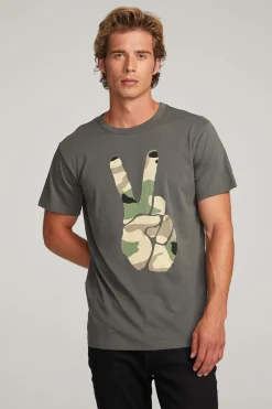 Chaser Brand Camo Peace Mens Tee