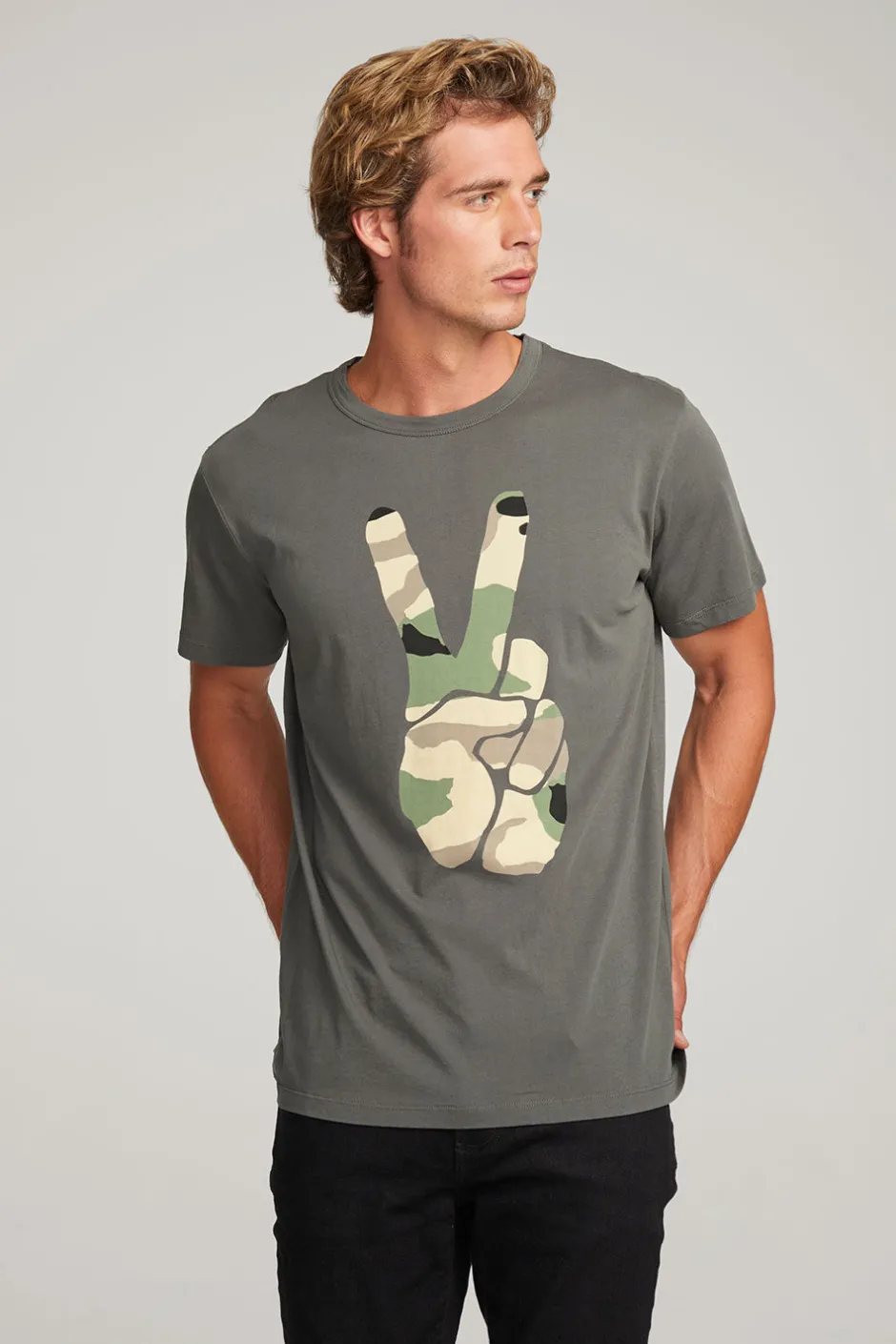 Chaser Brand Camo Peace Mens Tee