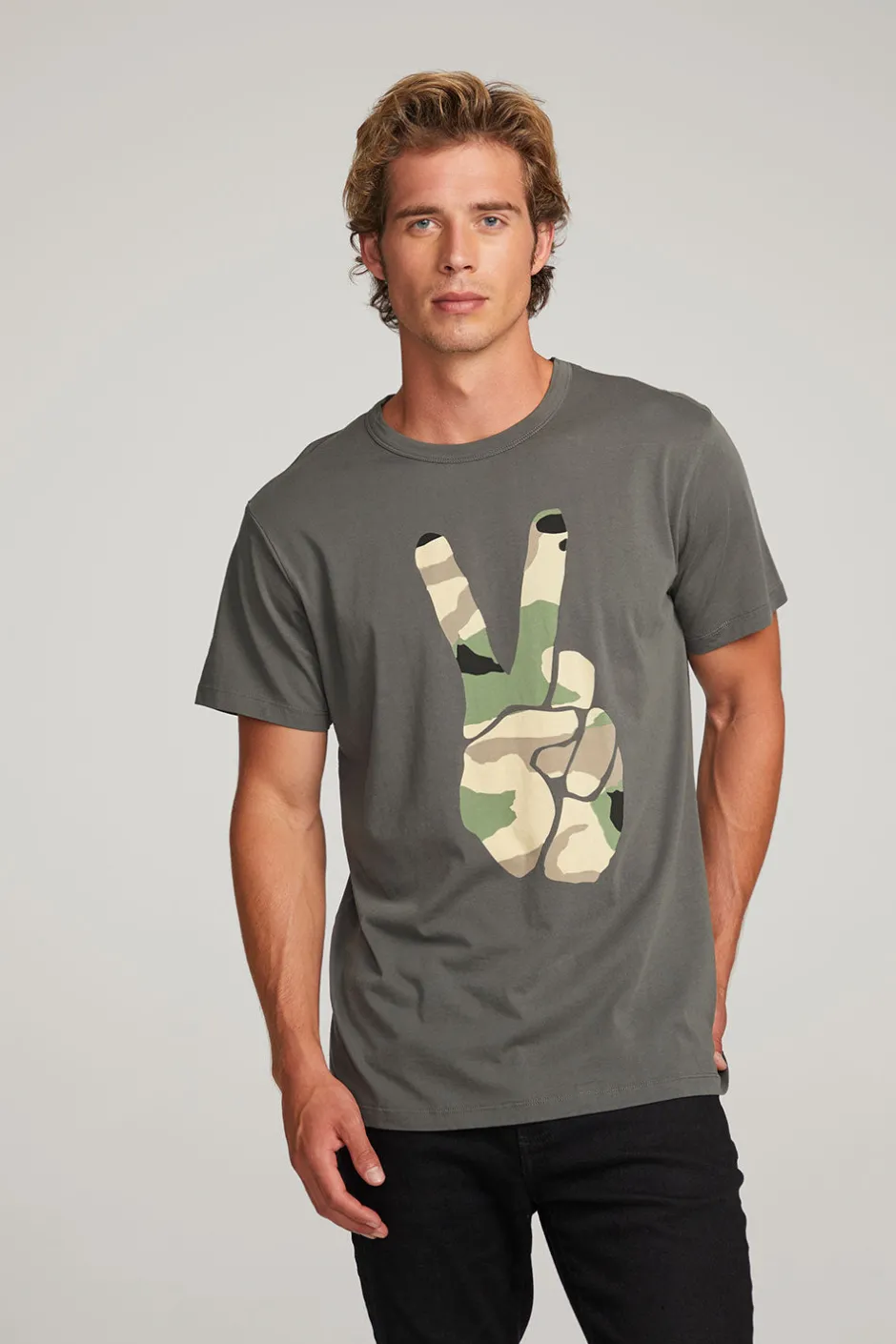 Chaser Brand Camo Peace Mens Tee
