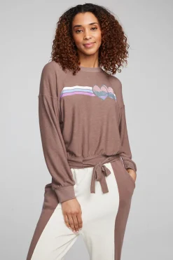 Women Chaser Brand Camping Hearts Top