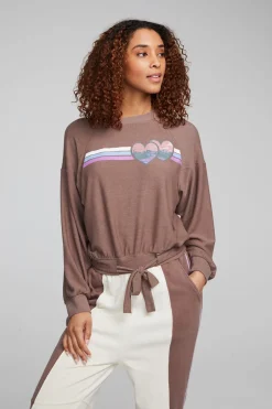 Women Chaser Brand Camping Hearts Top