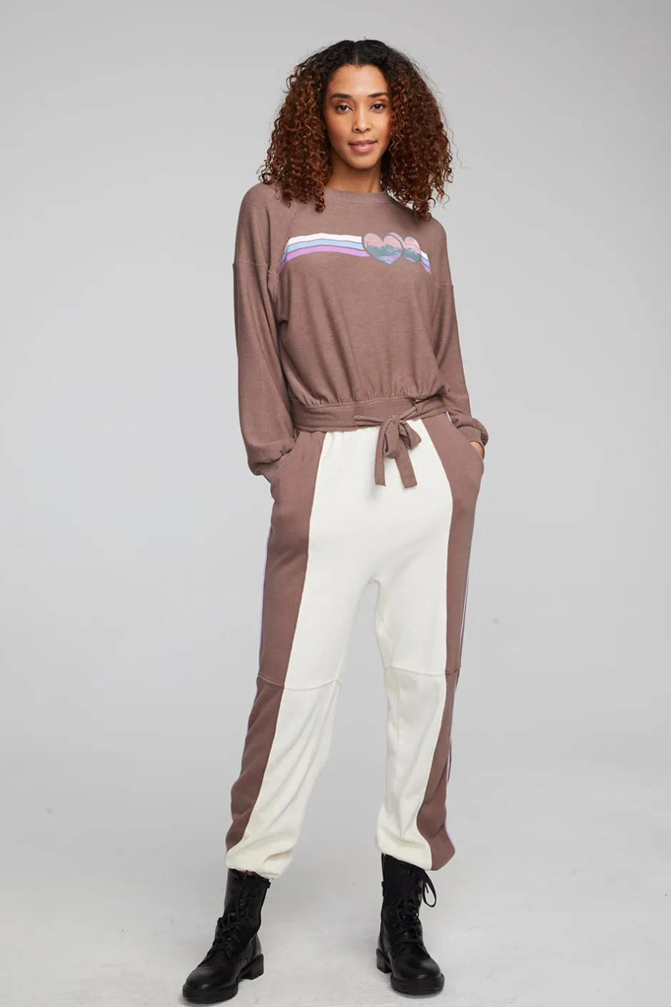 Women Chaser Brand Camping Hearts Top