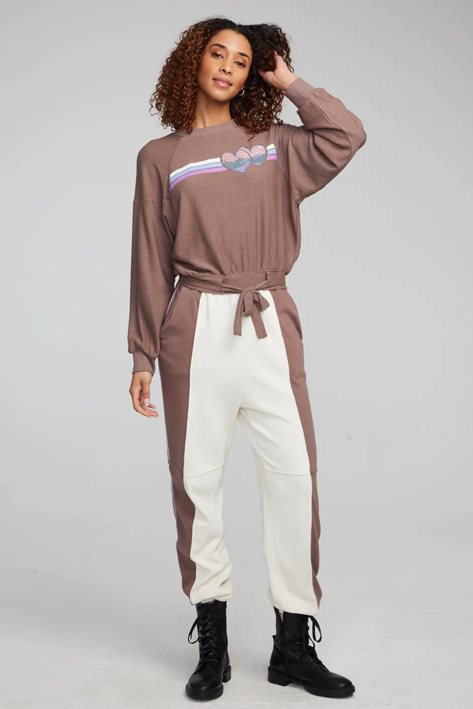 Women Chaser Brand Camping Hearts Top