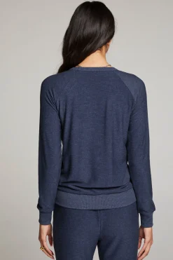 Women Chaser Brand Canopy Long Sleeve Raglan Pullover