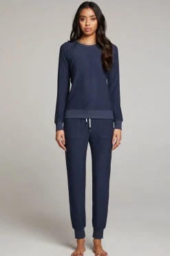 Women Chaser Brand Canopy Long Sleeve Raglan Pullover