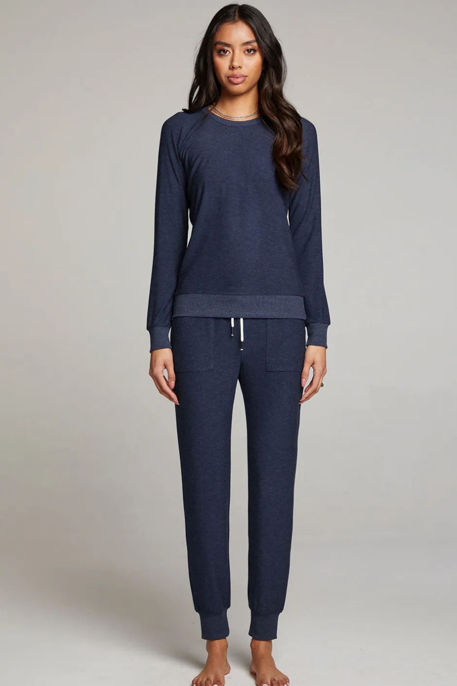 Women Chaser Brand Canopy Long Sleeve Raglan Pullover