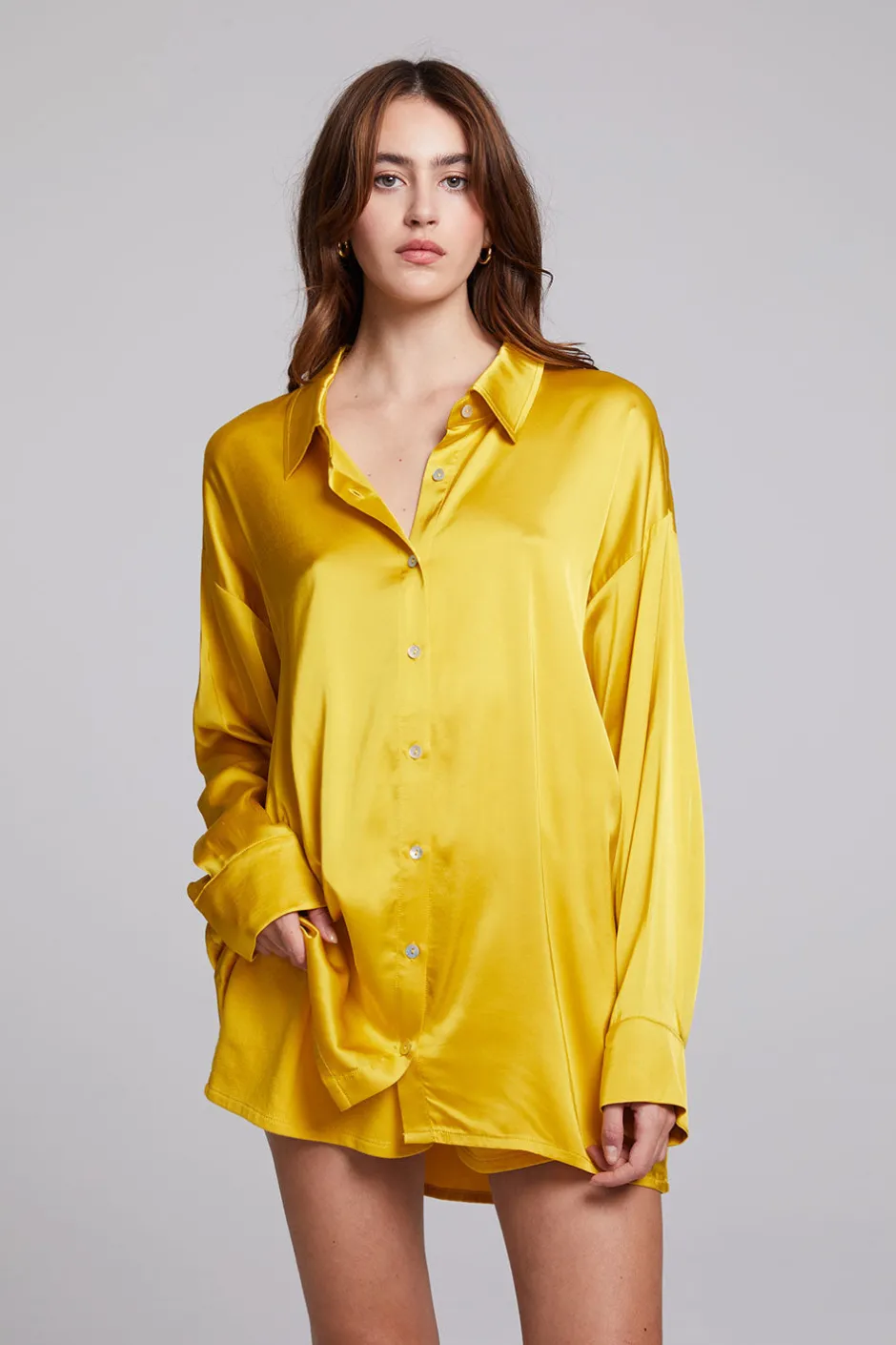 Women Chaser Brand Capri Mimosa Button Down