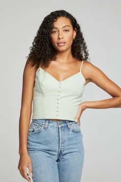 Women Chaser Brand Cara Tank Top - Sage