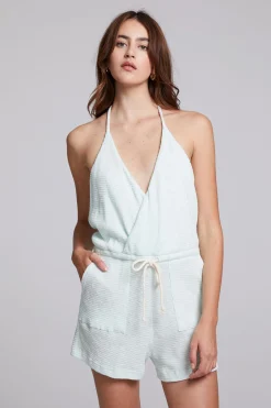 Women Chaser Brand Carina Aqua Glass Jumpsuit