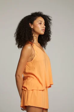 Women Chaser Brand Carmel Tangerine Tank Top