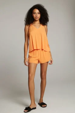 Women Chaser Brand Carmel Tangerine Tank Top