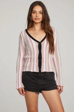 Women Chaser Brand Carmela Canyon Stripe Cardigan