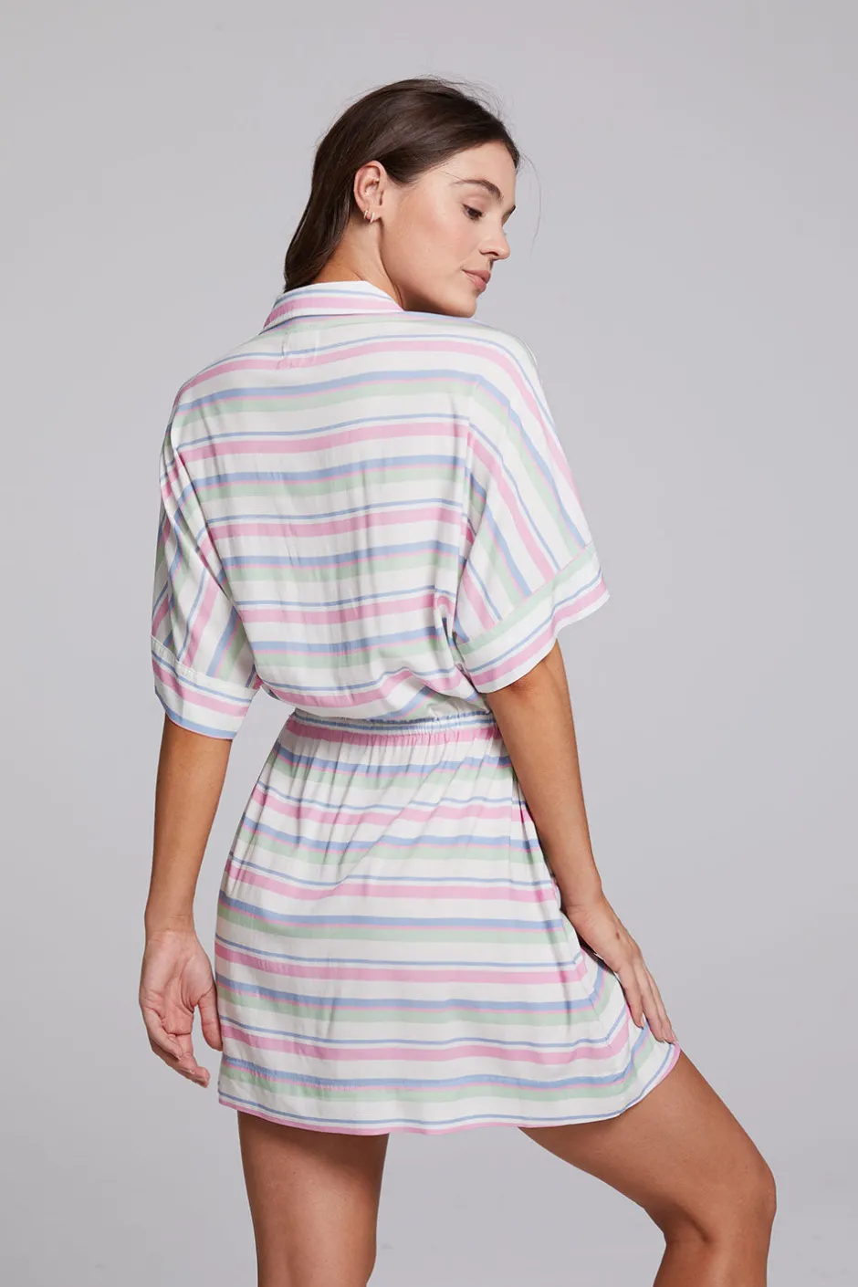 Women Chaser Brand Carmela Positano Stripe Mini Dress