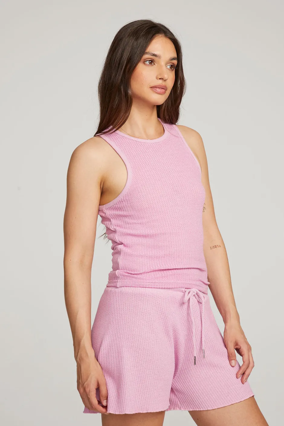 Women Chaser Brand Carnaby Pastel Lavender Tank Top