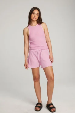 Women Chaser Brand Carnaby Pastel Lavender Tank Top