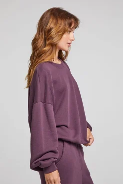 Women Chaser Brand Casbah Plum Perfect Pullover