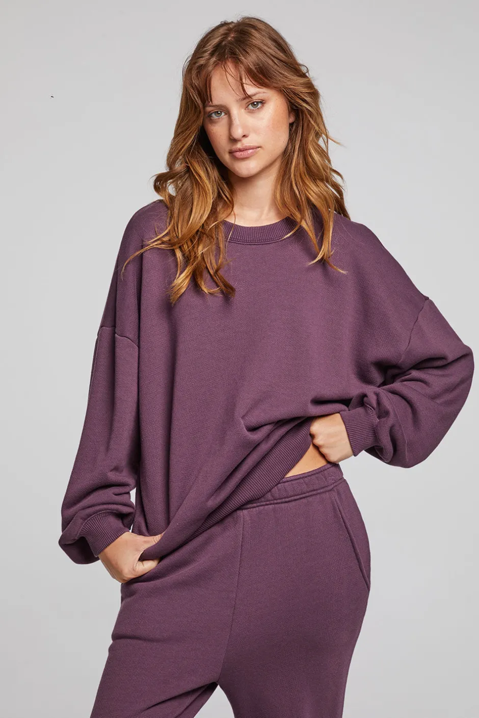 Women Chaser Brand Casbah Plum Perfect Pullover