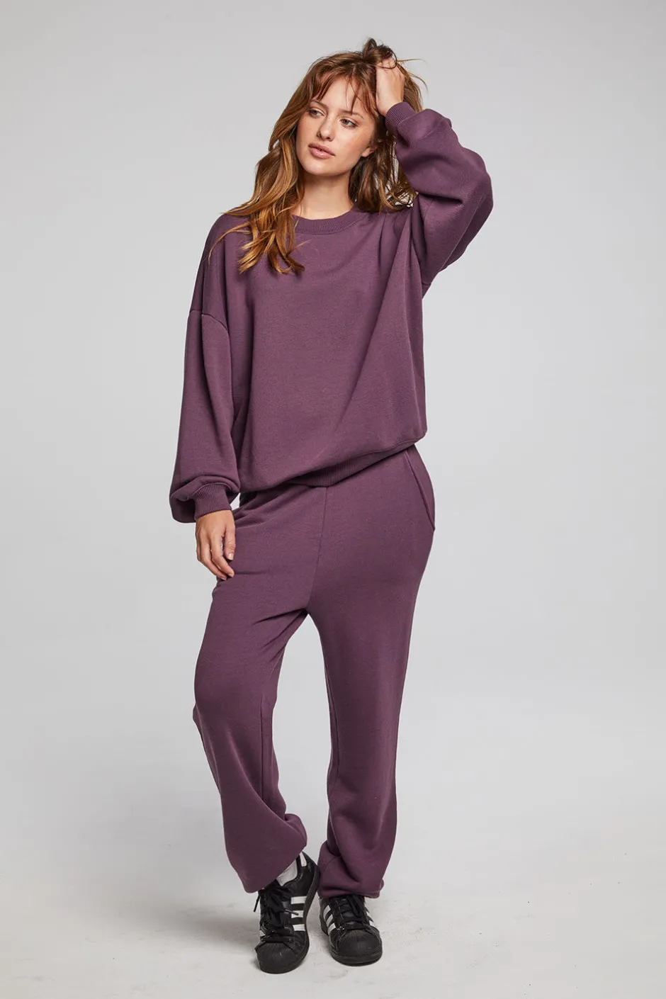Women Chaser Brand Casbah Plum Perfect Pullover