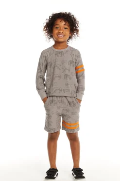 Kids/BOY Chaser Brand Cheetah Print Pullover