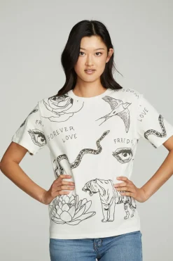 Women Chaser Brand Cherish Forever Crew Tee