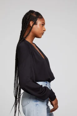 Women Chaser Brand City Licorice Blouse
