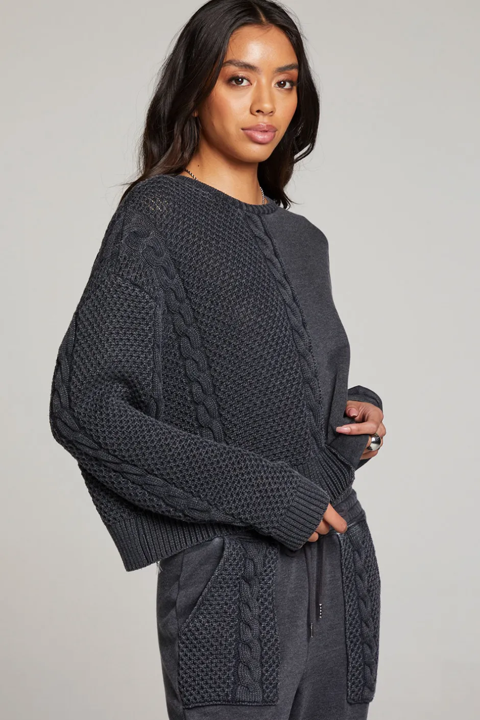 Women Chaser Brand Cloud Licorice Pullover