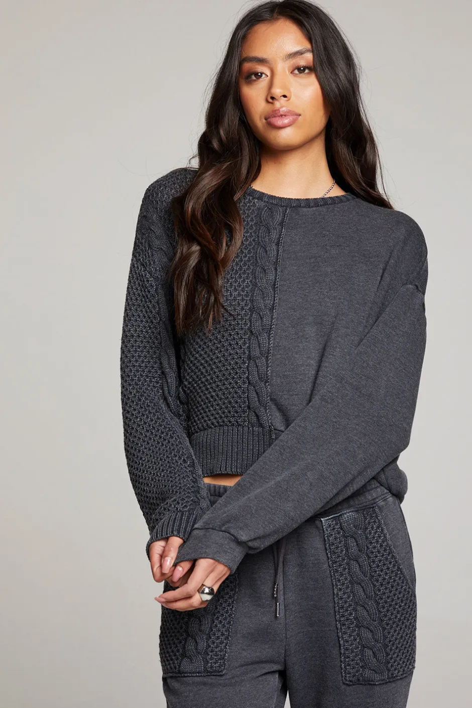 Women Chaser Brand Cloud Licorice Pullover