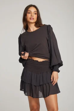 Women Chaser Brand Clyde Licorice Blouse