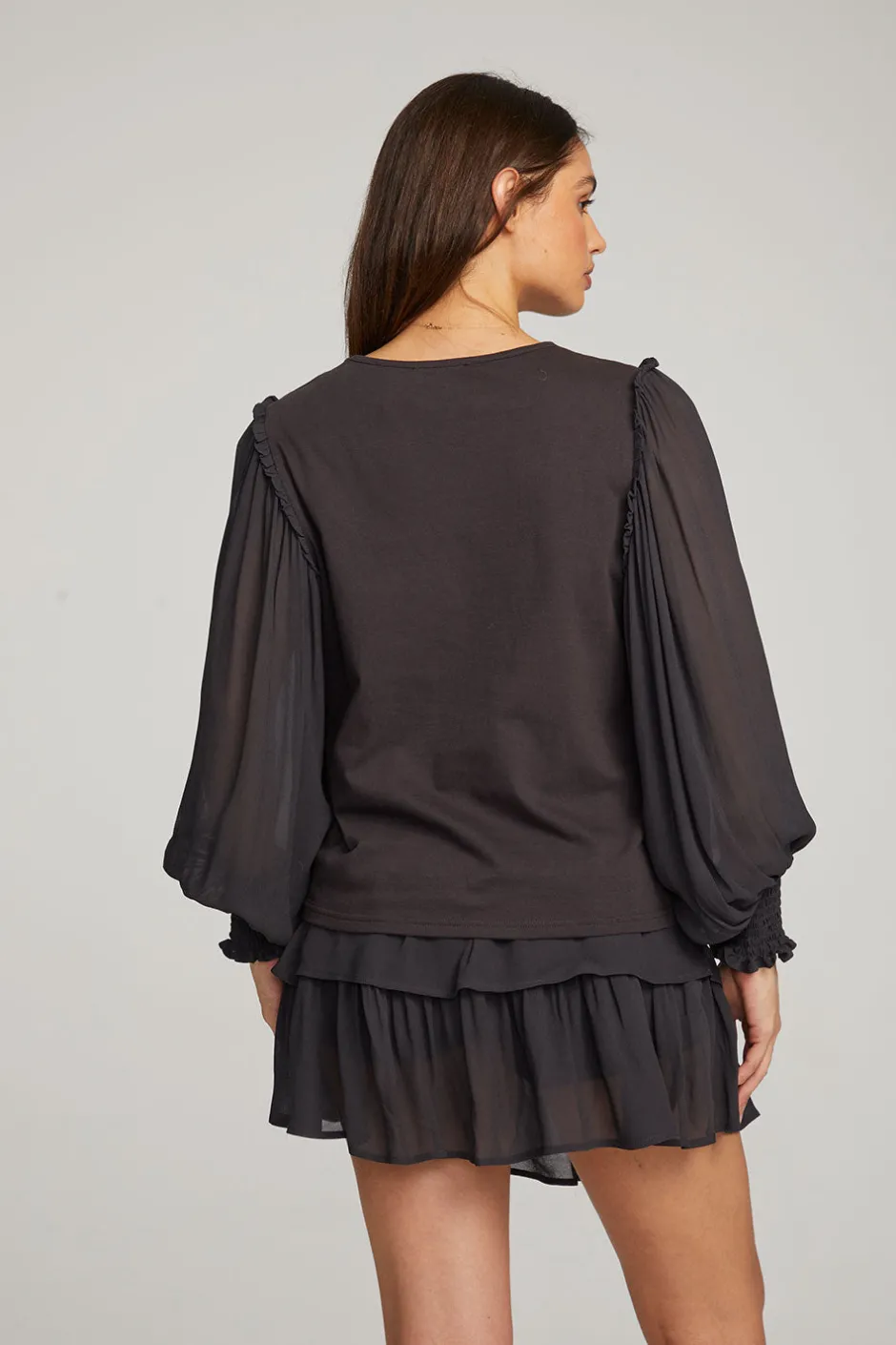 Women Chaser Brand Clyde Licorice Blouse