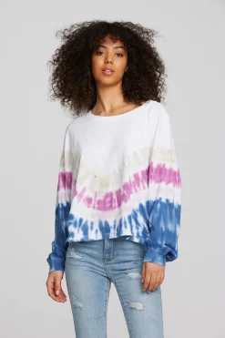 Women Chaser Brand Coast Cotton Jersey Long Sleeve Tee