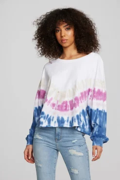 Women Chaser Brand Coast Cotton Jersey Long Sleeve Tee