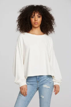 Women Chaser Brand Coast Cotton Jersey Long Sleeve Tee