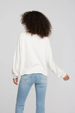 Women Chaser Brand Coast Cotton Jersey Long Sleeve Tee
