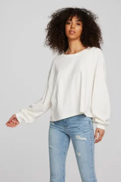 Women Chaser Brand Coast Cotton Jersey Long Sleeve Tee