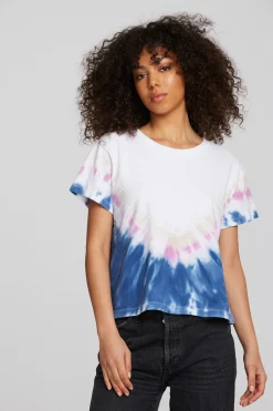 Women Chaser Brand Coast Cotton Jersey Oversized Crew Neck Tee