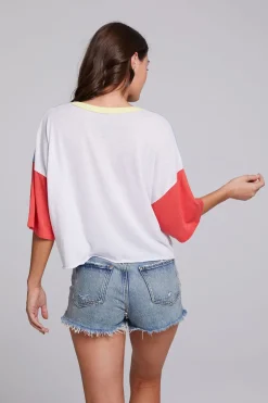 Women Chaser Brand Coca-Cola Rainbow Logo Levi Tee