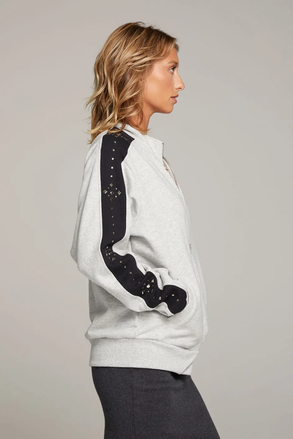 Women Chaser Brand Coconut Zip Up Jacket