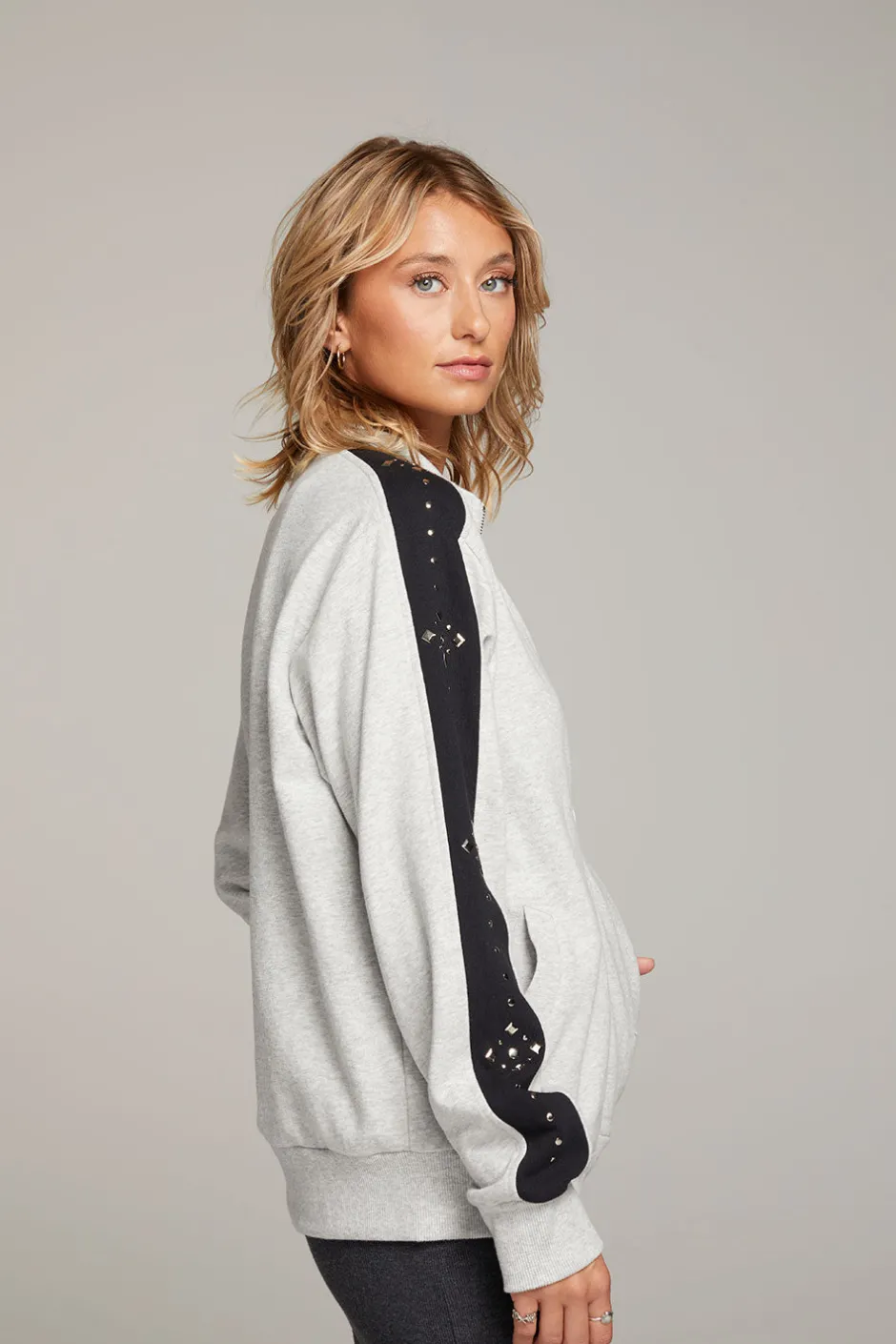 Women Chaser Brand Coconut Zip Up Jacket