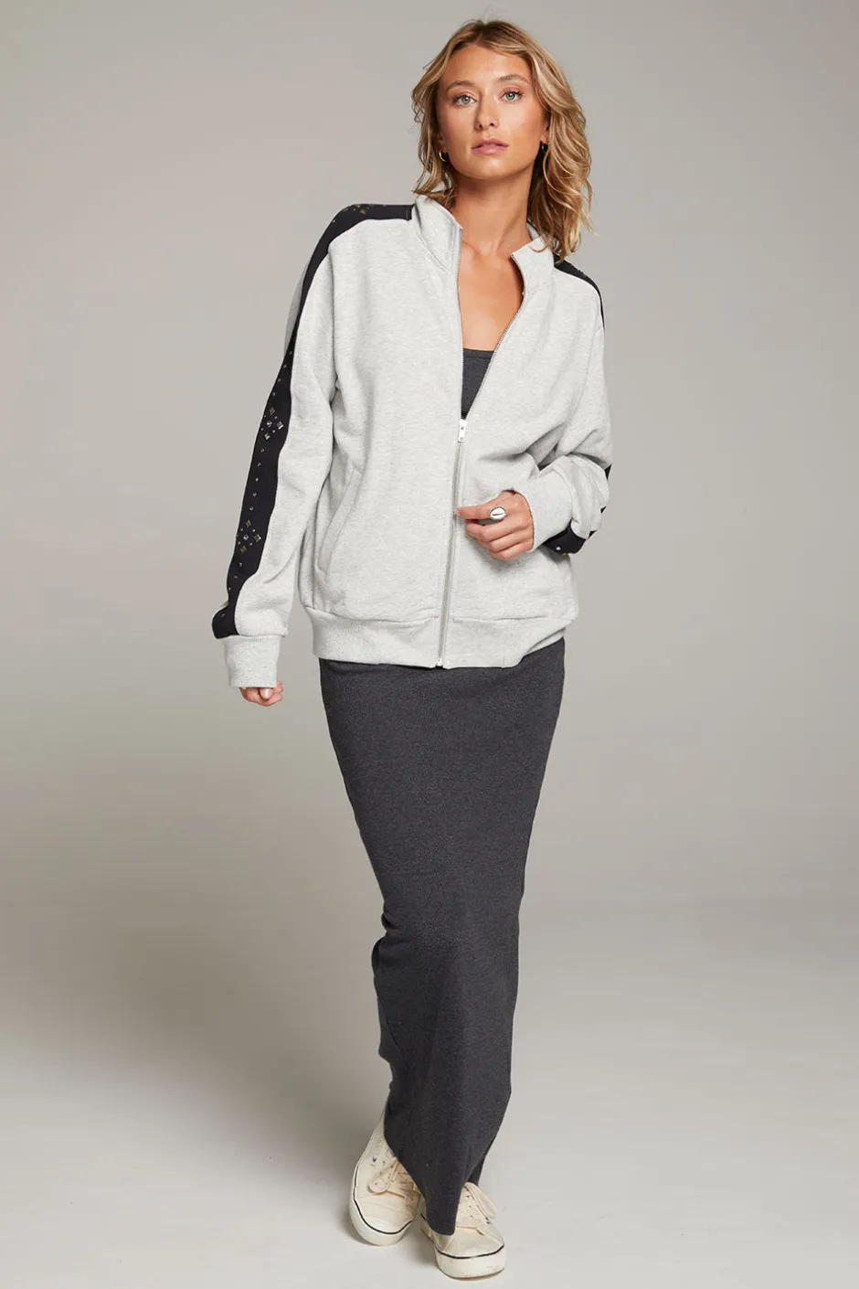 Women Chaser Brand Coconut Zip Up Jacket